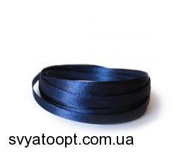 Атласная лента 0,6 см (Темно-Синяя) 3605 фото