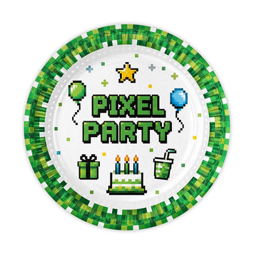 Тарелки "Pixel Party" (18,0 см)(10шт-уп) 7038-0102 фото