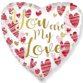 Фольга серце кохання "You are my love" Flexmetal 3202-3095 фото