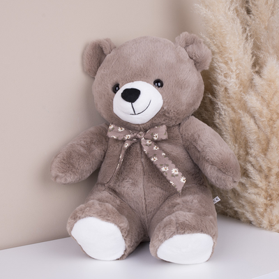 М'яка іграшка "Ведмідь великий коричневий з бантиком" D6833 фото