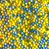Пенопластовые шарики 2-3 мм (Ассорти желто-голубое) 1л peno-ukr фото