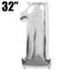 Фольга 32" Silver цифра 1 (Flexmetal) 3207-3064 фото