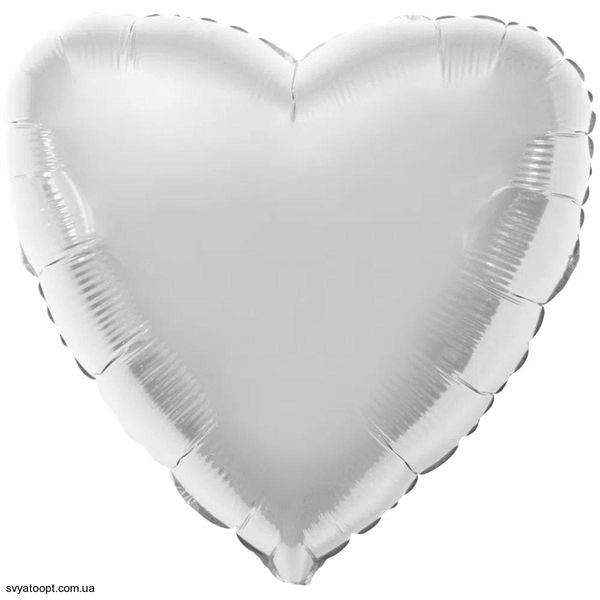 Фольга Flexmetal сердце 18" Серебро 1204-0086 фото