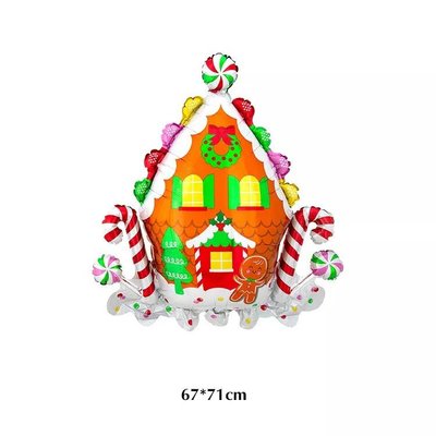 Фольгированная фигура "Пряничный домик" Китай (в инд. упаковке) 8191 фото