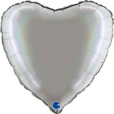 Фольга Сердце Г Б/Рис 18" Сердце платиновое Platinum Pure ПАК 3205-0078 фото