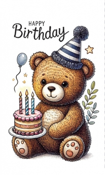 Подарунковий пакет "HB ведмедик" 11х18х5 см pak-555 фото