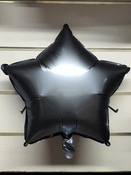 Фольга Китай Звезда 18" Металл графит 3432 фото