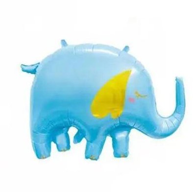 Фольгированная фигура "Слон голубой в инд. уп." T-171 фото
