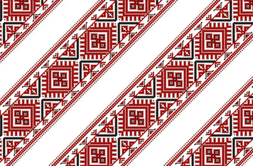 Упаковочная подарочная бумага "Вышиванка" 15л) papir-36 фото