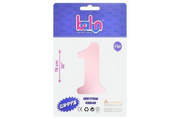 Цифра 1 "Balun" Pink Sugar 30" (76см) BV-5220 фото