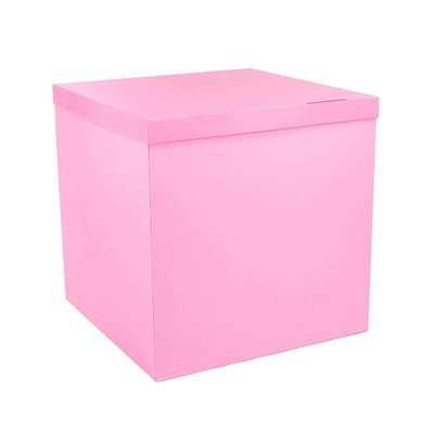 Коробка-сюрприз для шаров "Розовая" (70х70х70) korobka-pink фото