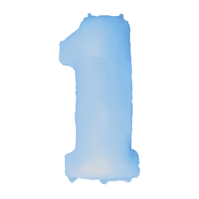 Фольга голубая пастель цифра 1 (Flexmetal) (в Инд.уп) 3207-0090 фото