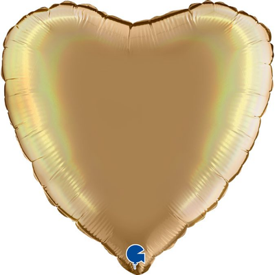 Фольга Сердце Г Б/Мал 18" Платиновое шампанское Platinum Champagne ПАК 3205-0082 фото