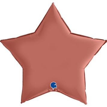 Фольга Зірка 36" Сатин рожеве золото (Satin rose gold) (в інд. уп.) Grabo 3204-0739 фото