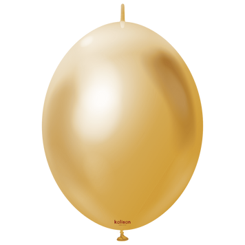 Шары Калисан 12" Линколуны Хром Золото (Mirror Gold) (1 шт) 31250012 фото