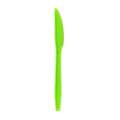 Набір ножів 17 см пластикових Зелені (12 штук) 10-202 фото