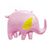 Фольгированная фигура "Слон розовый в инд. уп." T-170 фото