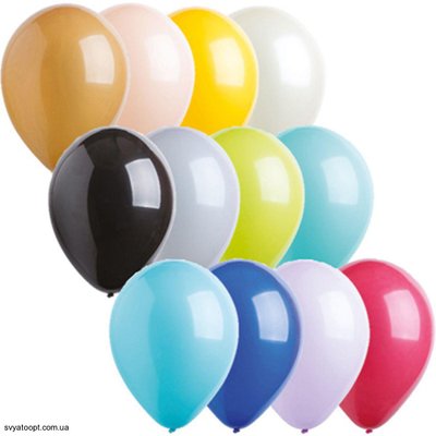 Воздушные шарики Everts 12" - 30см Пастель Ассорти 1101-0502 фото