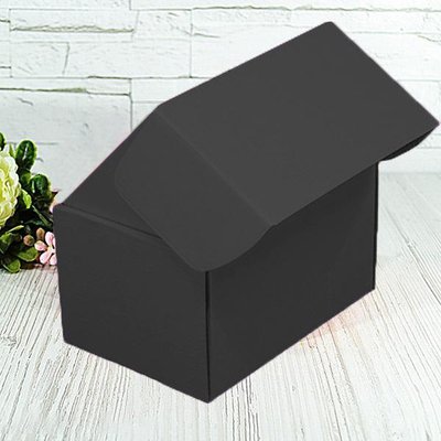 Подарочная коробка самосборная маленькая "Черная" (16х11х10) двусторонний картон 9268 фото