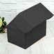 Подарункова коробка самозбірна маленька "Чорна" (16х11х10) двосторонній картон 9268 фото 1