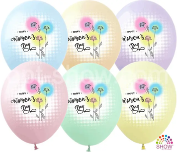 Кульки ТМ Show (1 ст.) 12" (Happy women's day) (100 шт.) DP-27 фото
