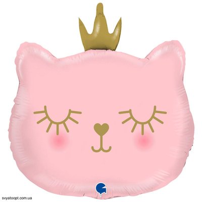 Фольгированная фигура Кошечка с короной Grabo 3207-3075 фото