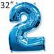 Фольга 32" Синяя цифра 2 (Flexmetal) 32-FM-Blue-2 фото