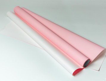 Плівка двостороння перламутр №15 (Рожево-біла - Light pink+soft white) DP-119-31 DE-54078 фото