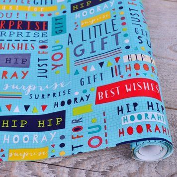 Бумага подарочная "little gift!" 70см*10м 468-174 фото