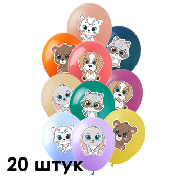 Кульки (20 шт.) ТМ Show (1 ст.) 12" (Звірята-7) ZV-7-20 фото