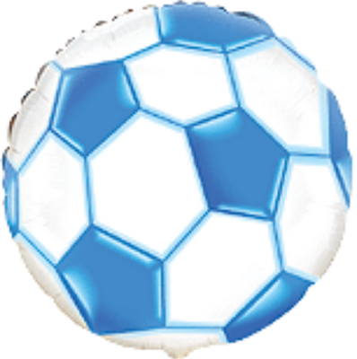 Фольга 18" Мяч футбольный синий Flexmetal 5390 фото