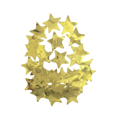 Конфетти Звезда 50 грамм маленькая золото металик 20 мм 3923 фото