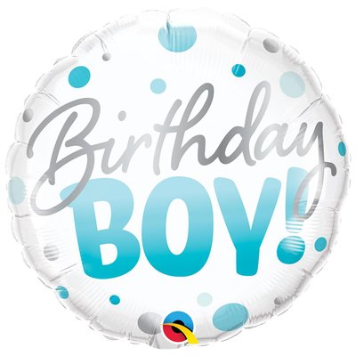 Фольга круглая Birthday Boy Qualatex 1202-3668 фото