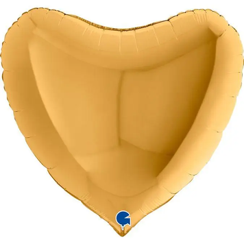 Фольга серце 36" Пастель золоте (в інд. уп.) (в інд. уп.) Grabo 3204-0164 фото