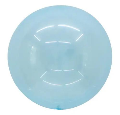 Фольга 3D сфера Bubble кристалл Голубой (24") Китай Т-245 фото