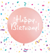 Шар ТМ Sharoff 24" (Happy Birthday розовый) (1 шт) G-0120 фото