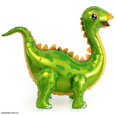 Фольгированная фигура Ходячка Динозавр Стегозавр зеленый (Китай) 1208-0535 фото