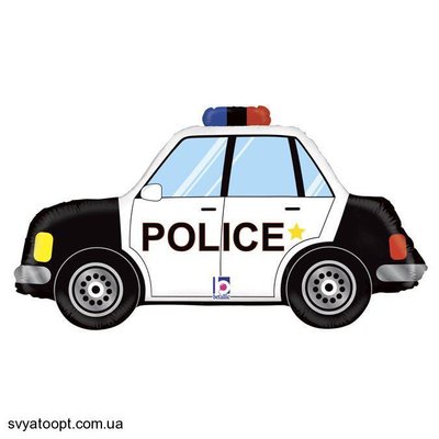 Фольгированная фигура большая Полицейский автомобиль (Grabo) 3207-1398 фото