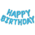Фольгированная фигура буквы "Happy birthday" Набор букв (Голубые 40 см) 6454 фото