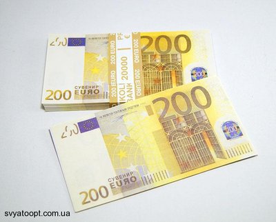 Сувенирные деньги "200 евро" 4229 фото