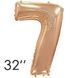 Фольга 32" Розовое золото цифра 7 (Flexmetal) 32-FM-Rosegold-7 фото