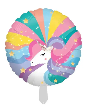 Фольга 18" (45см) "Єдиноріг кольоровий веселка" 01479 7145 фото