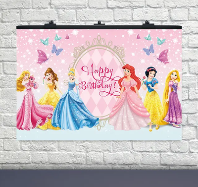 Плакат на день рождения Принцессы 75х120 см 6008-0146 фото