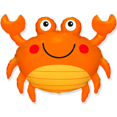 Фольгированная фигура Крабик оранжевый Flexmetal (в Инд. уп.) 3207-3719 фото