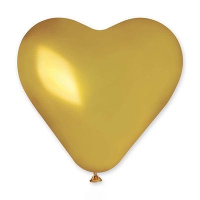 Шары-сердца Gemar 17" CR17/39 (Металлик золото) (1 шт) 3537 фото