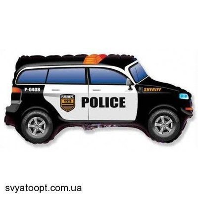 Фольгированная фигура большая Полицейский автомобиль Flexmetal (в Инд. уп.) 3207-1353 фото