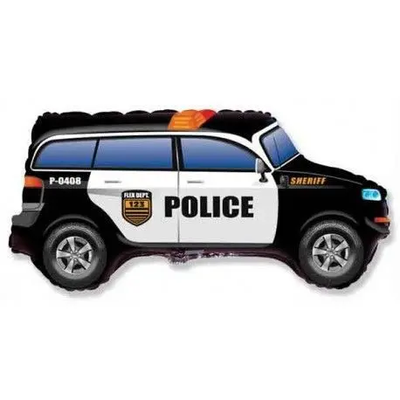 Фольгована фігура велика Поліцейський автомобіль Flexmetal (в Інд. уп.) 3207-1353 фото