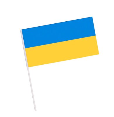 Прапорець України (двосторонній 9,5*21 см) 8766 фото