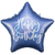 Фольга 15,5" "Зірка HB Синя з білим написом" PartyDeco FB93-074 3202-3021 фото