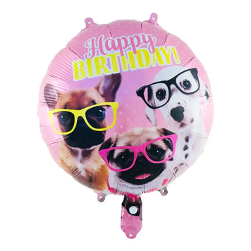 Фольга 18" (45см) "Happy Birthday собачки" Китай 6330 фото